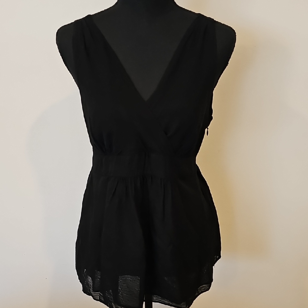 Mimi Maternity Black Sleeveless Blouse